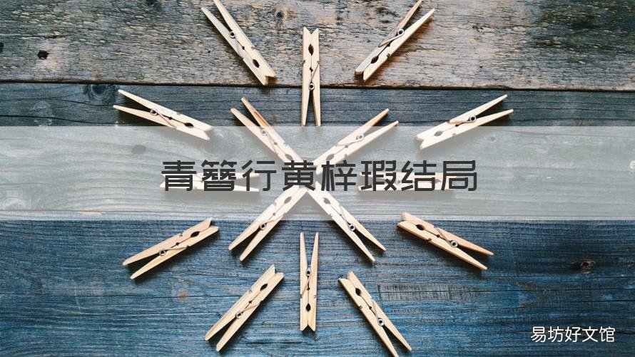 青簪行黄梓瑕结局 青簪行小说结局是什么