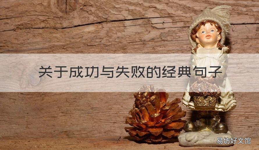 关于成功与失败的经典句子 成功与失败的优美句子