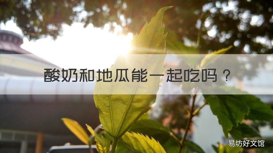 酸奶和地瓜能一起吃吗 酸奶和地瓜能一起吃吗会中毒吗