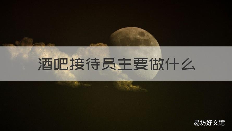 酒吧接待员主要做什么 酒吧接待员是干嘛的