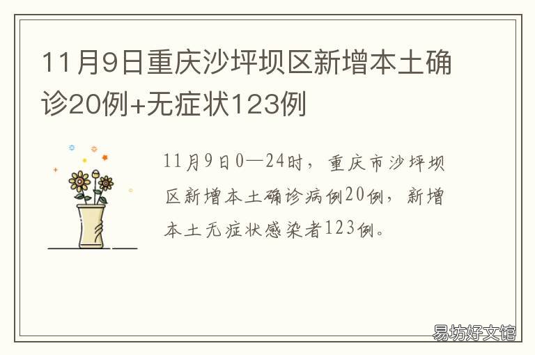 11月9日重庆沙坪坝区新增本土确诊20例+无症状123例 重庆沙坪坝区政府新址