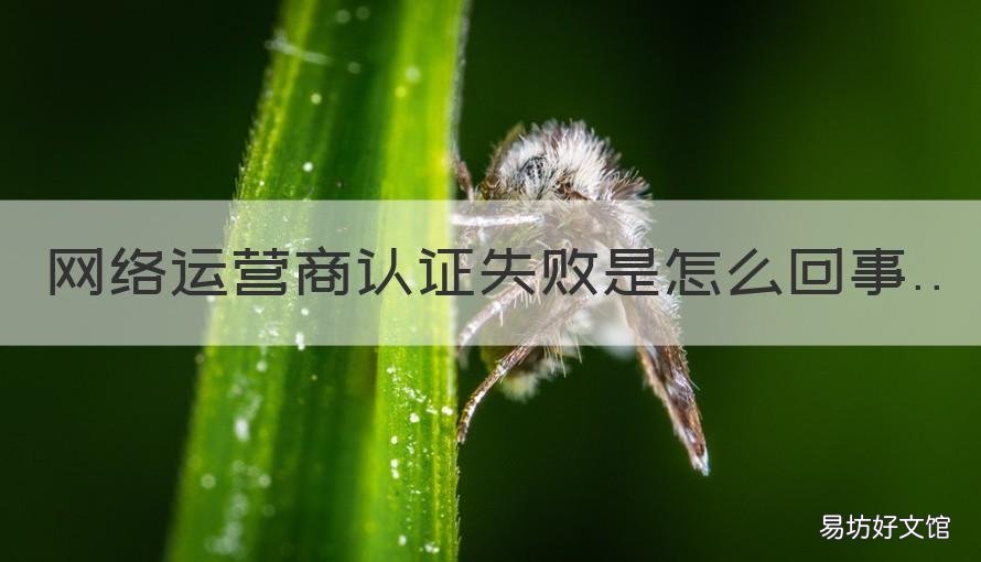 网络运营商认证失败是怎么回事 运营商认证不了