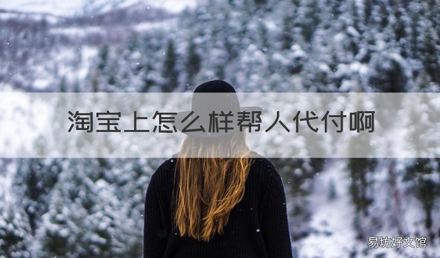 淘宝上怎么样帮人代付啊 淘宝怎么帮别人代付?