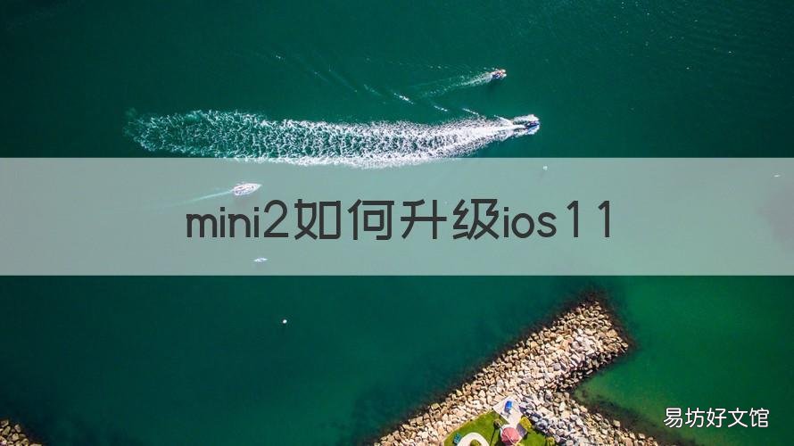 mini2如何升级ios11 mini1怎么升级ios10