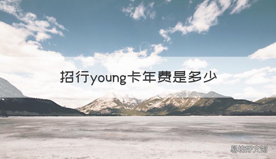 招行young卡年费是多少 招行young卡年费一年刷多少笔