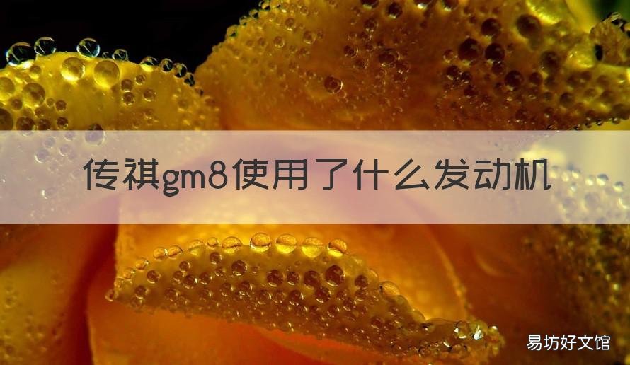 传祺gm8使用了什么发动机 传祺gm8的发动机