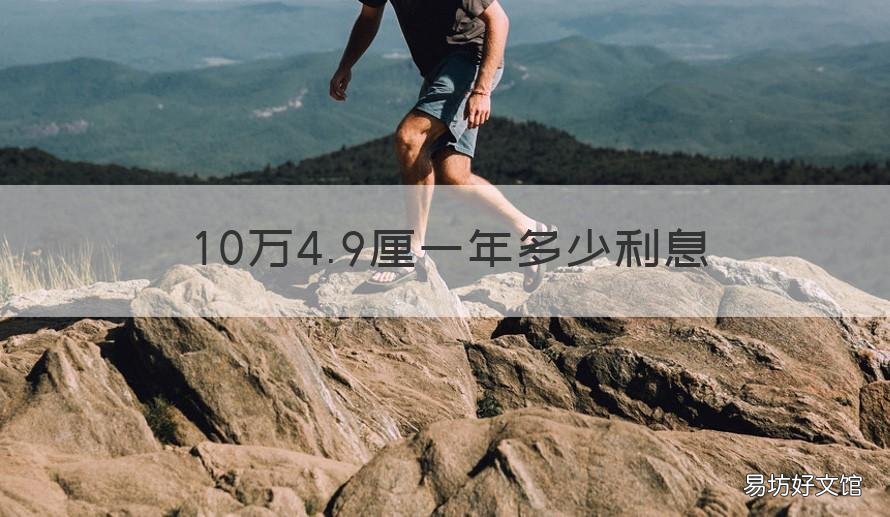 10万4.9厘一年多少利息 贷款十万4.9厘一年利息多少