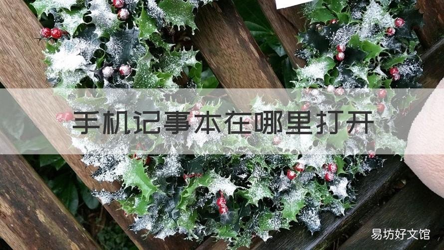 手机记事本在哪里打开 红米手机记事本在哪里打开