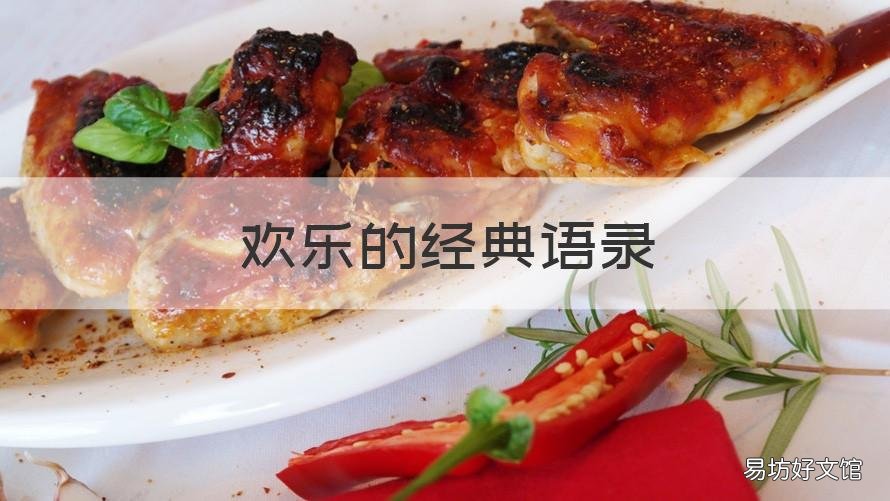 欢乐的经典语录 欢乐的经典语录短句
