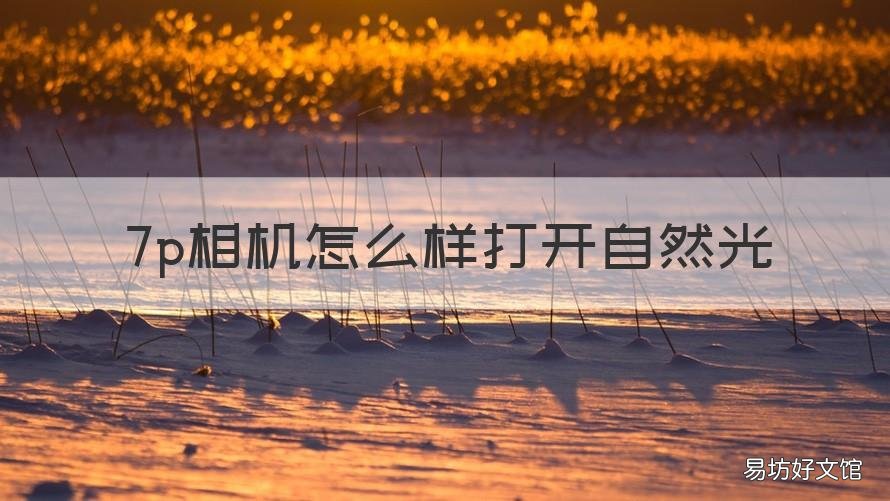 7p相机怎么样打开自然光 7p人像自然光怎么调