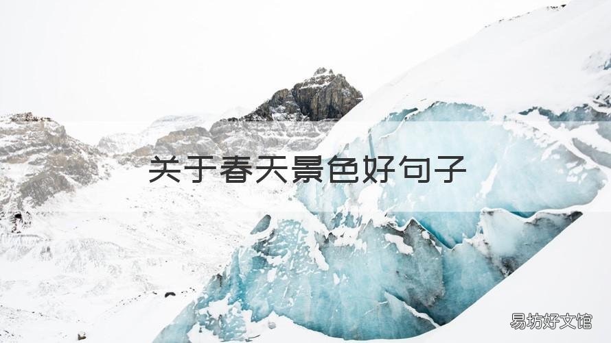 关于春天景色好句子 春天景色好的句子