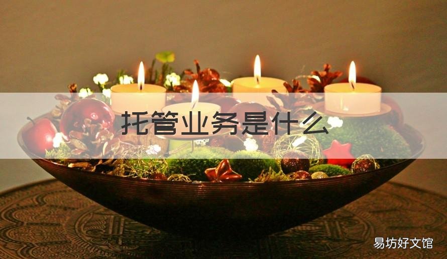 托管业务是什么 托管业务是什么业务