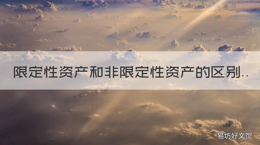 限定性资产和非限定性资产的区别 非限定性资产包括什么
