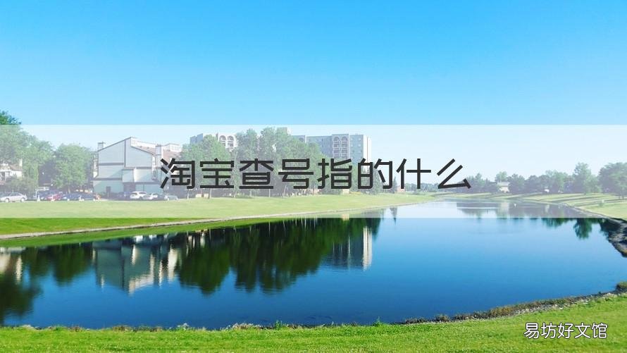 淘宝查号指的什么 淘宝查号指的什么软件