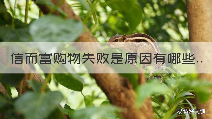 信而富购物失败是原因有哪些 信而富容易通过吗