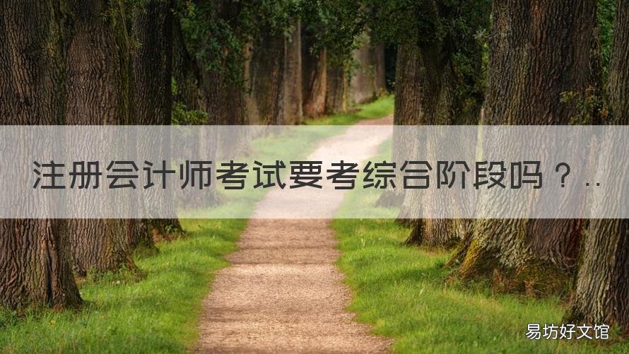 注册会计师考试要考综合阶段吗 注册会计师考试综合阶段考什么