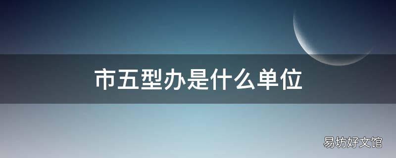 市五型办是什么单位 五办是哪五办