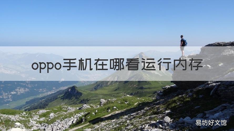 oppo手机在哪看运行内存 oppo手机在哪看运行内存多少