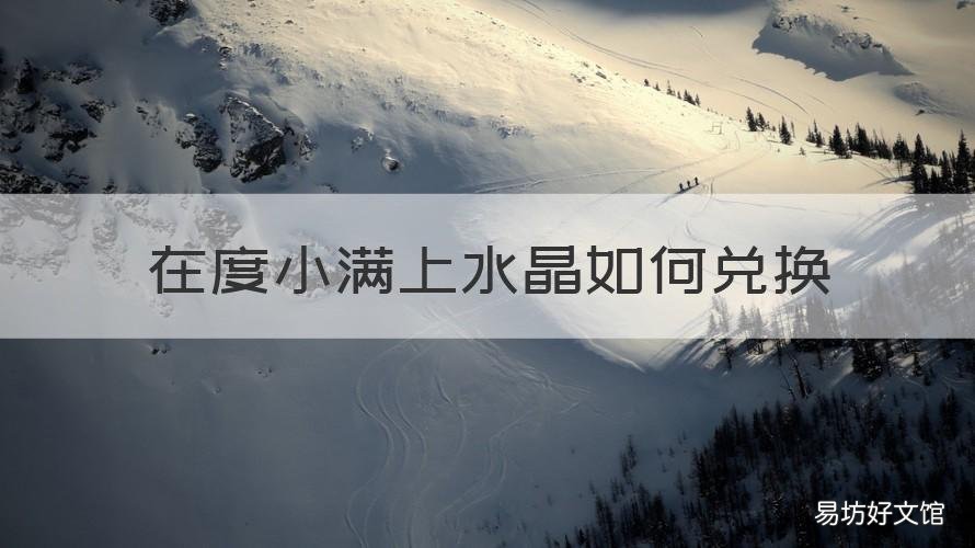 在度小满上水晶如何兑换 度小满如何充值