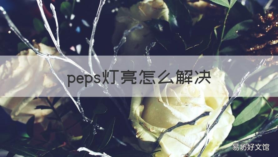 peps灯亮怎么解决 peps故障灯怎么解除