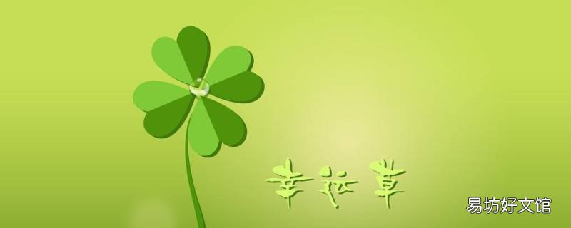 网名后面加幸运草怎么加 幸运星和幸运草那个好做网名