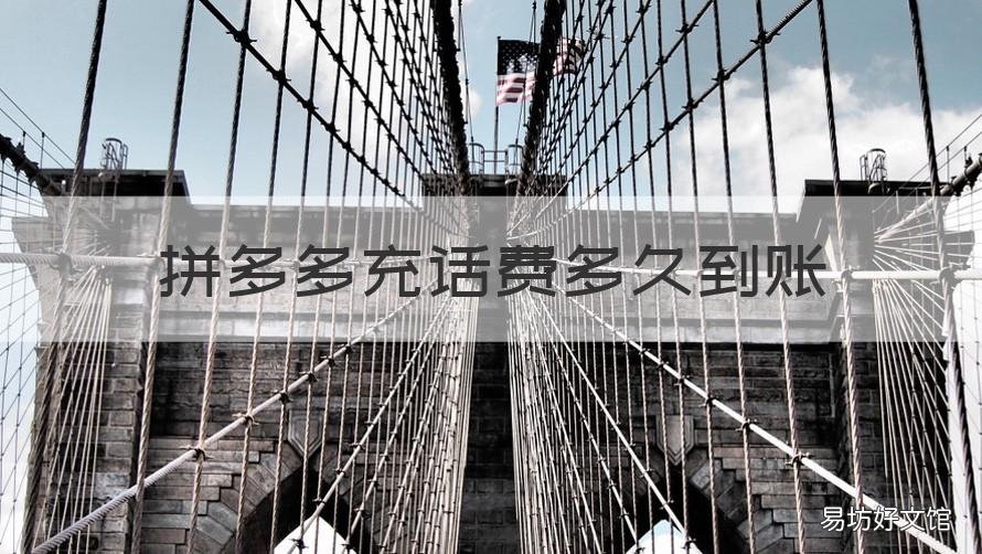 拼多多充话费多久到账 拼多多手机充话费多久到账