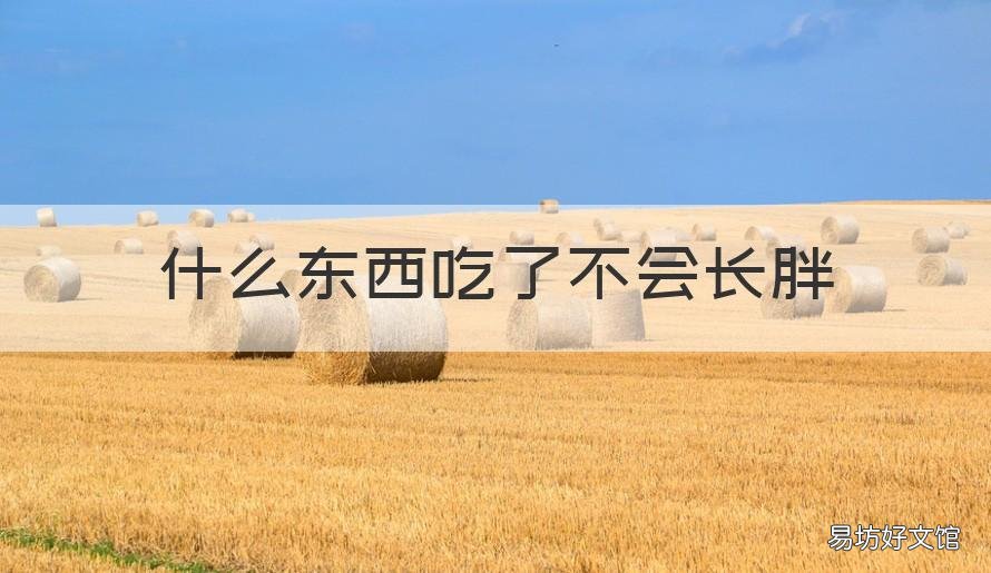 什么东西吃了不会长胖 什么东西吃了不会长胖?