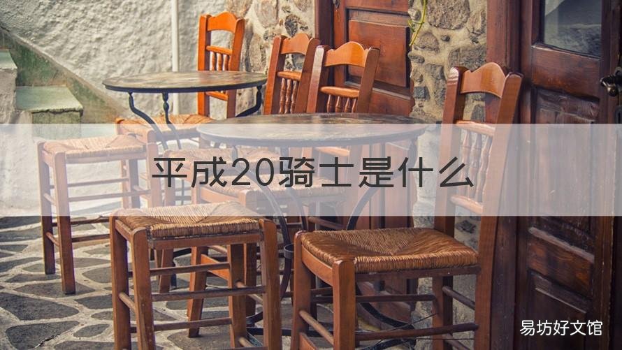 平成20骑士是什么 平成骑士是什么年