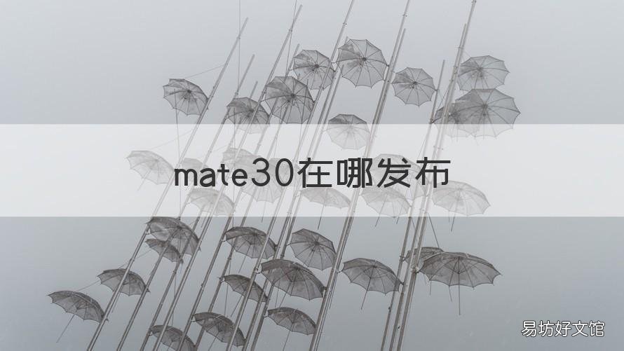 mate30在哪發(fā)布 mate30出廠
