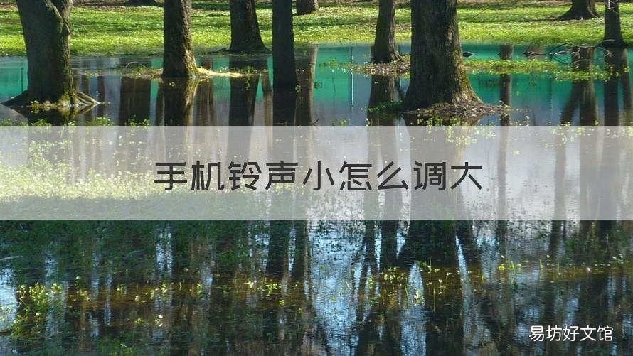 手机铃声小怎么调大 手机铃声怎么调大声呢