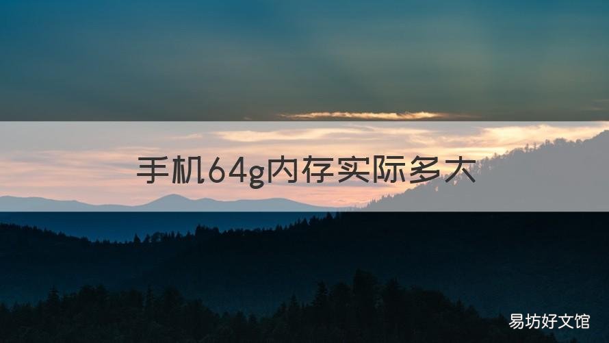 手機(jī)64g內(nèi)存實(shí)際多大