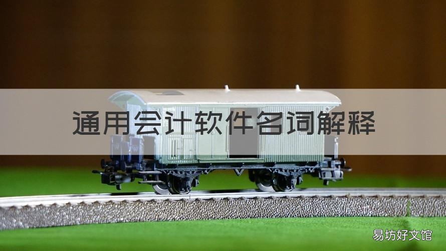 通用会计软件名词解释