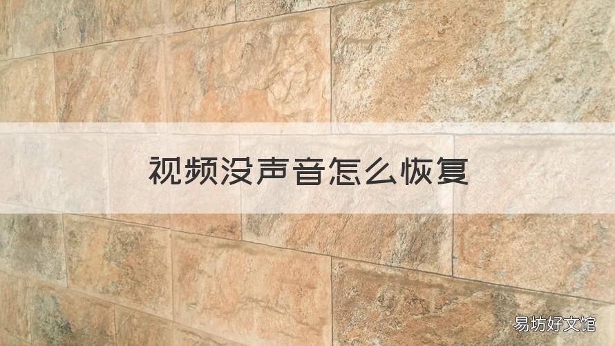 视频没声音怎么恢复 手机视频没声音怎么恢复