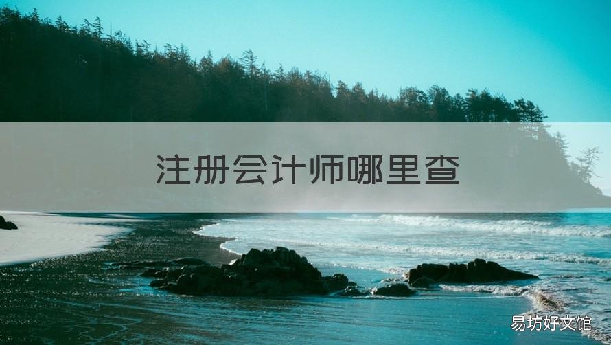 注册会计师哪里查 注册会计师哪里查准考证号