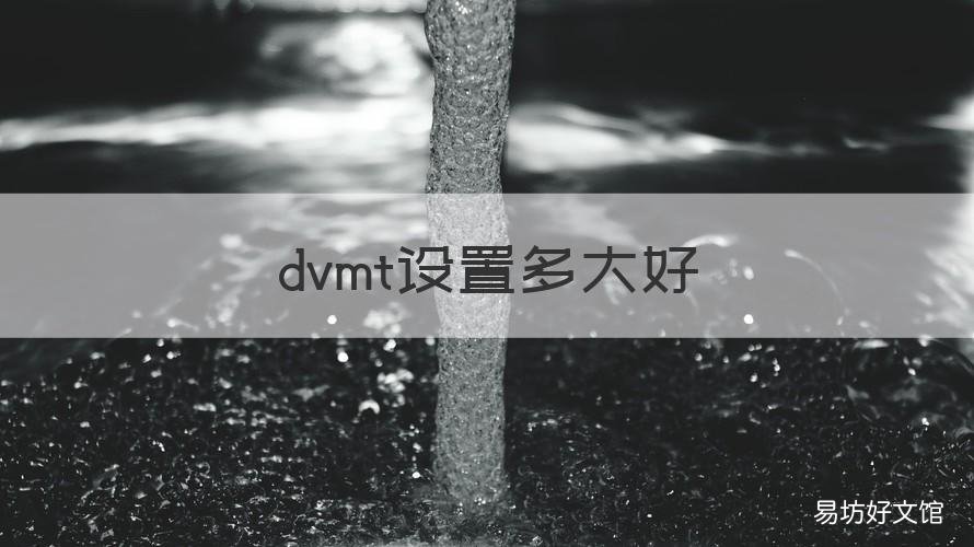 dvmt设置多大好 dvm是什么格式