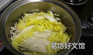 金针菇白菜汤的做法 金针菇大白菜汤的做法