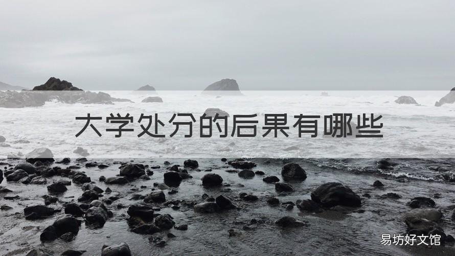 大学处分的后果有哪些 大学被处分的后果
