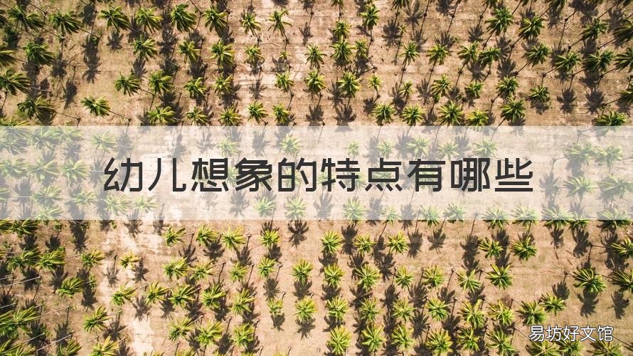 幼儿想象的特点有哪些 幼儿想象的一般特点