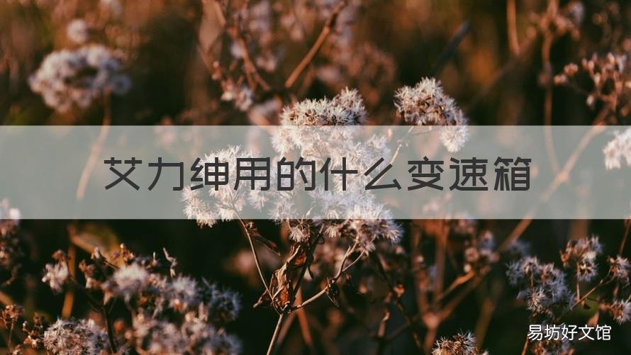 艾力绅用的什么变速箱 艾力绅用的什么变速箱啊