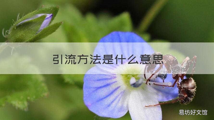 引流方法是什么意思 引流的方法是什么