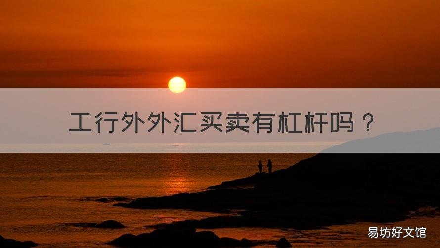 工行外外汇买卖有杠杆吗 工行炒外汇多少杠杆
