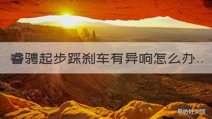 睿骋起步踩刹车有异响怎么办 新车踩刹车踏板有异响怎么回事