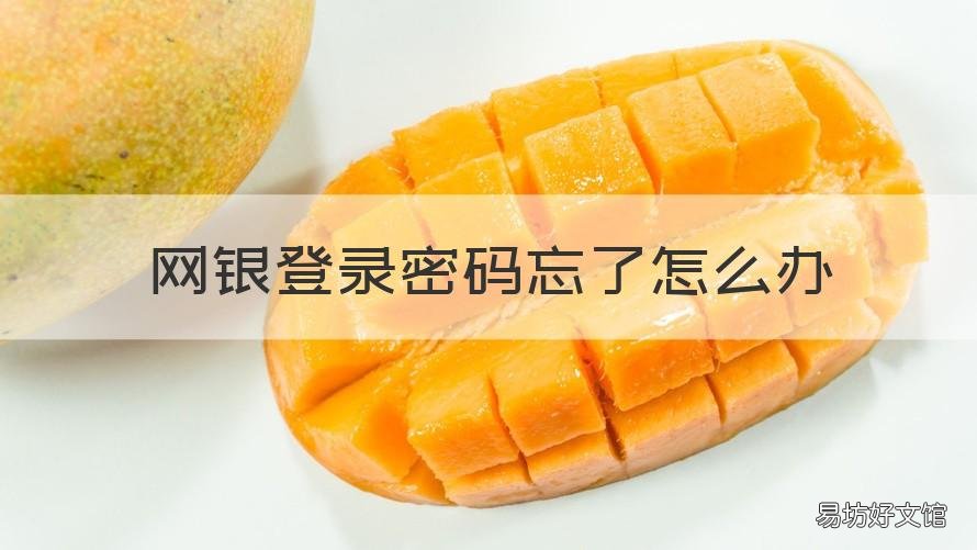 网银登录密码忘了怎么办 网银密码忘了怎么办?