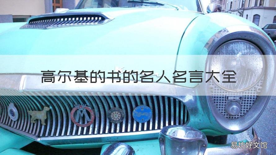 高尔基的书的名人名言大全 高尔基关于书籍的名人名言