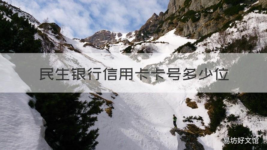 民生银行信用卡卡号多少位 民生银行卡号是多少位