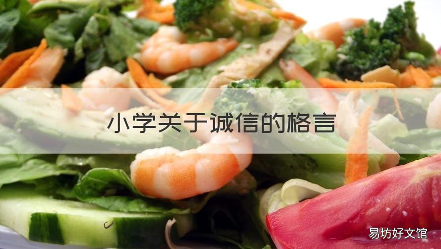 小学关于诚信的格言 小学关于诚信的格言名句