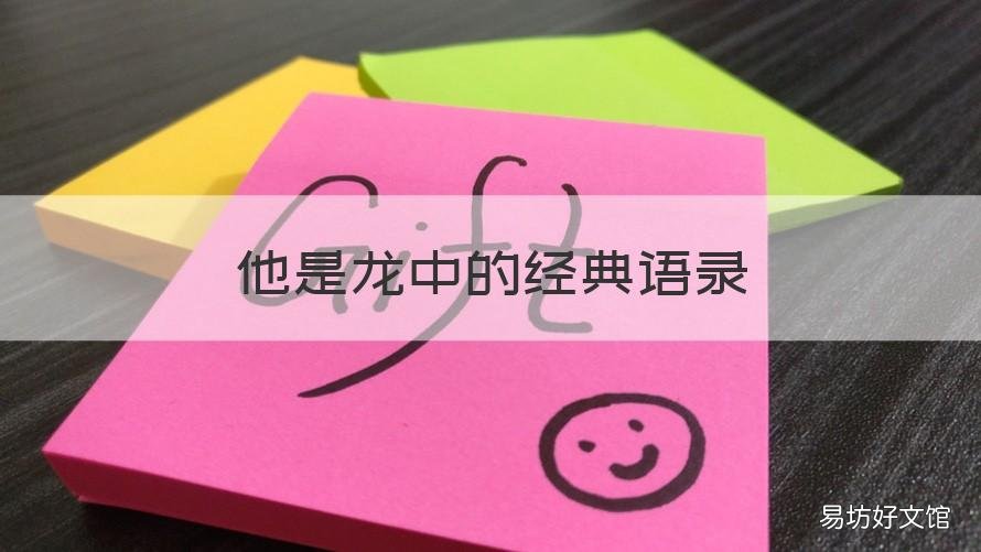 他是龙中的经典语录 《他是龙》经典台词