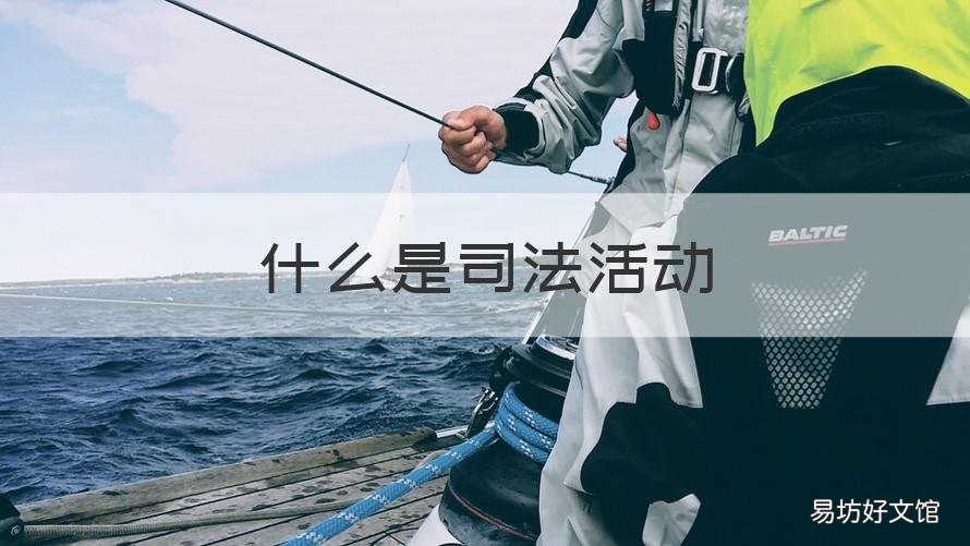 什么是司法活动 什么是司法活动最高的价值
