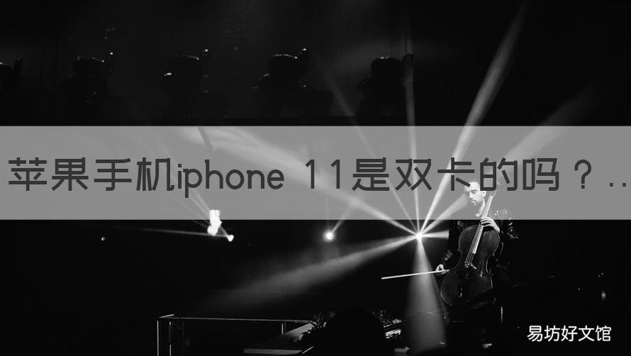 苹果手机iphone 11是双卡的吗 苹果11手机是不是双卡