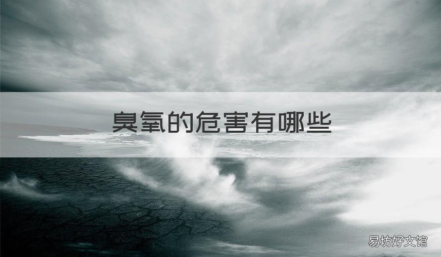 臭氧的危害有哪些 臭氧对人体有什么危害吗?越详尽越好